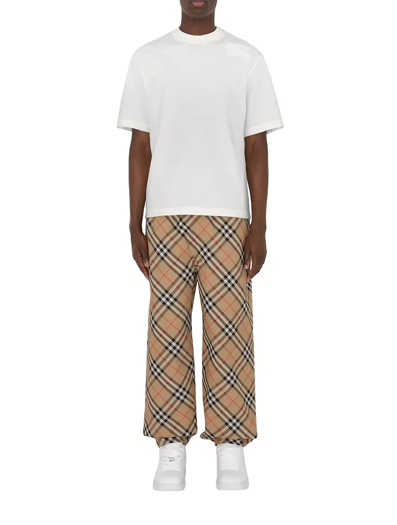 Check Twill Trousers