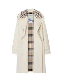 Mid-length Check Collar Castleford Trench Coat