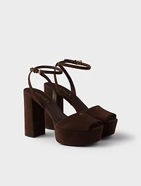 Suede Platform Sandals