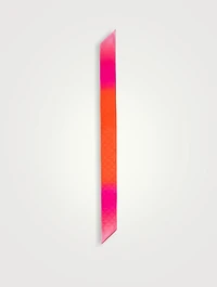 Printed Silk Twill Skinny Scarf