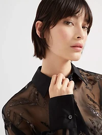 Flora Embroidery Shirt