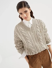 Jute And Cotton Sweater