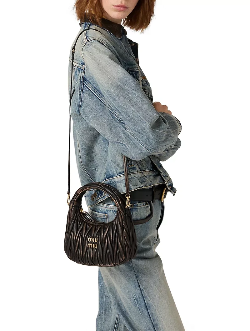 Wander Matelassé Nappa Leather Bag