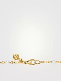 Pearl Classics Station Necklace 18k Yellow Gold, 3.5mm