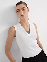 Ribbed Jersey Top