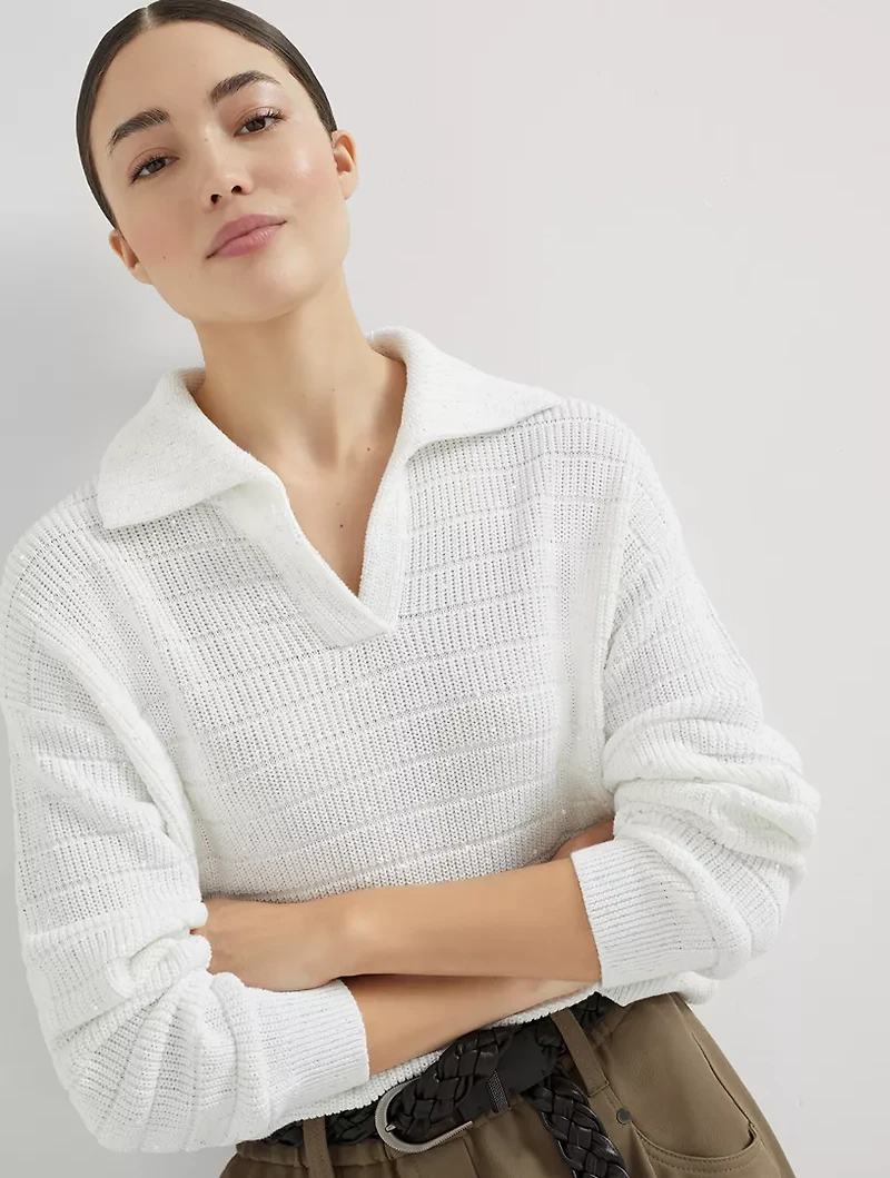 Cotton Knit Polo Shirt