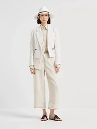 Linen Shirt With Monili