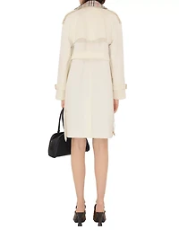 Mid-length Check Collar Castleford Trench Coat
