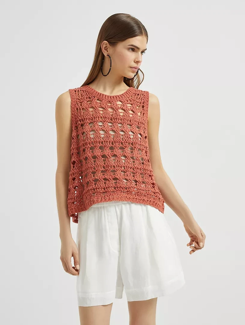 Textured Net Top