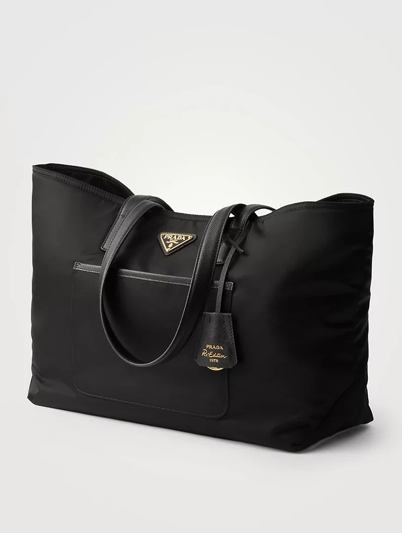 Prada Re-edition 1978 Medium Re-nylon And Saffiano Leather Tote Bag