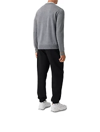 Icon Stripe Trim Wool Sweater