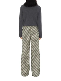 Check Cotton Pyjama Trousers
