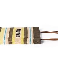 Raffia-effect Woven Tote Bag