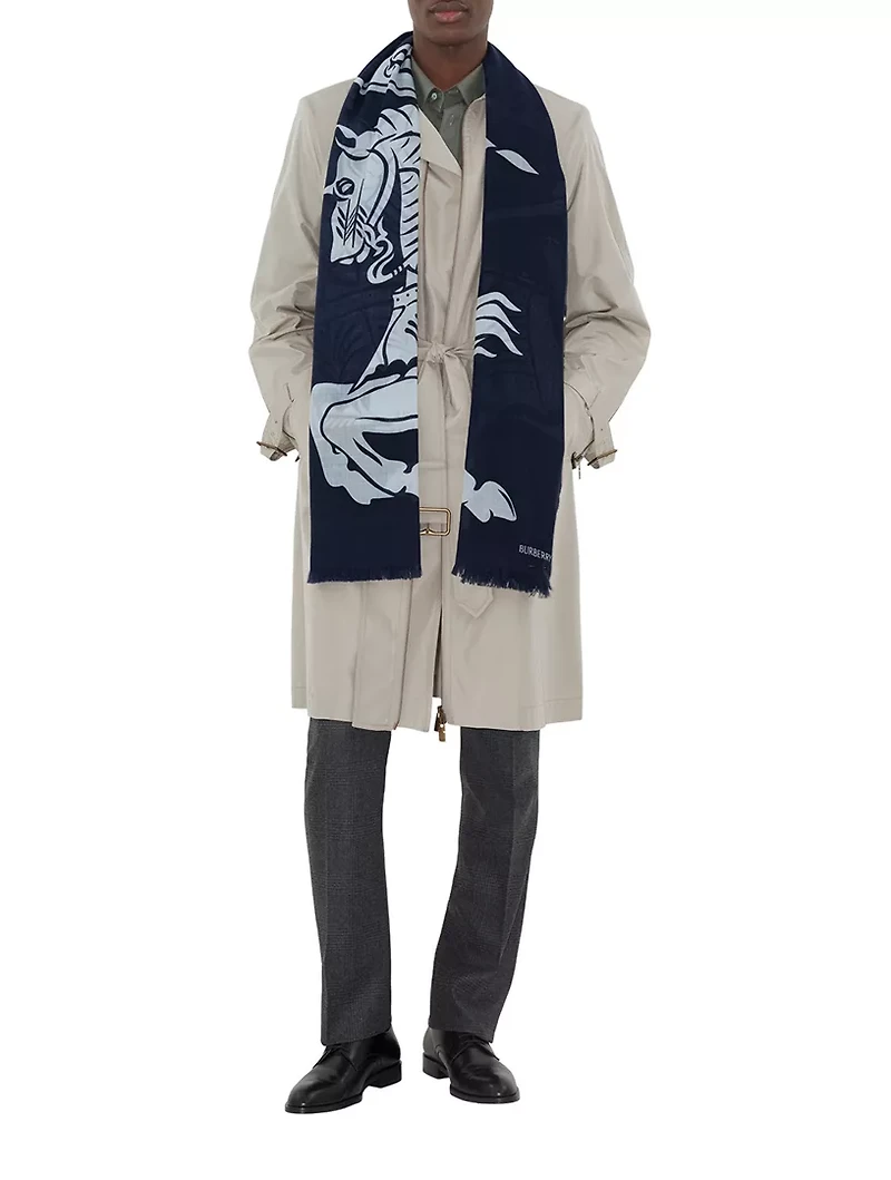 Wide Ekd Wool Scarf