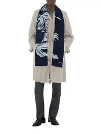 Wide Ekd Wool Scarf