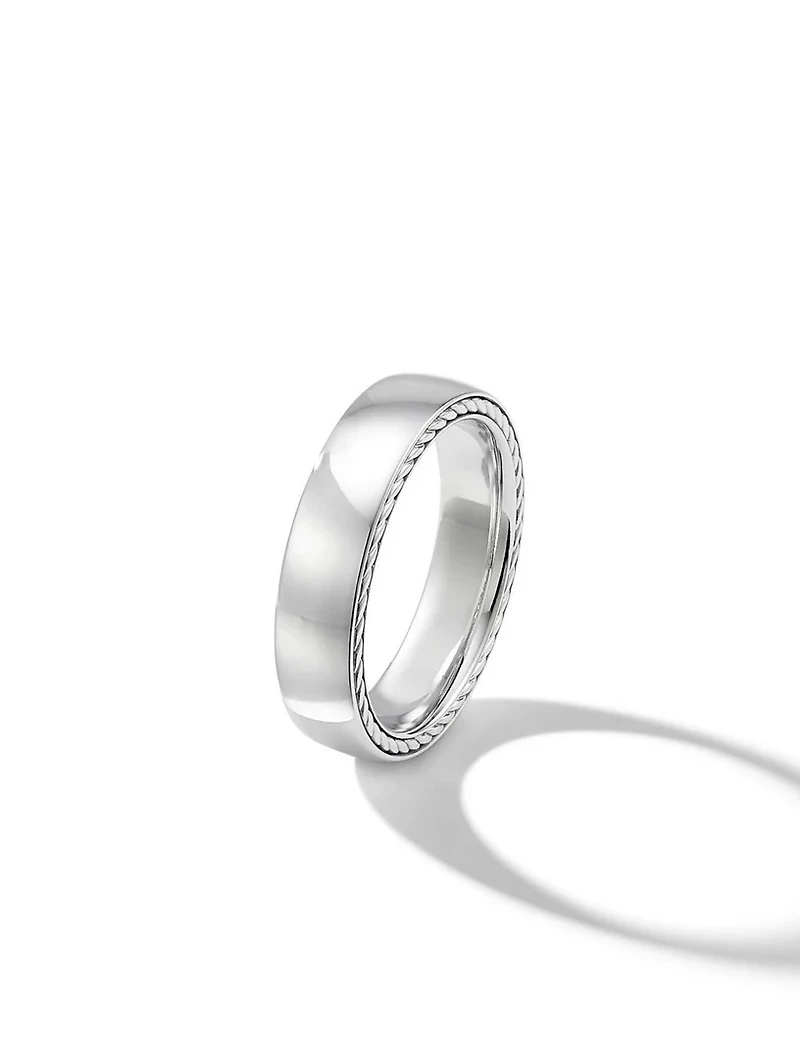 Streamline® Band Ring 18k White Gold