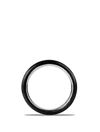 Streamline® Beveled Band Ring Sterling Silver With Forged Carbon