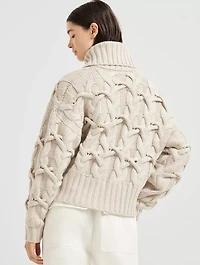 Crisscross Cable Cardigan