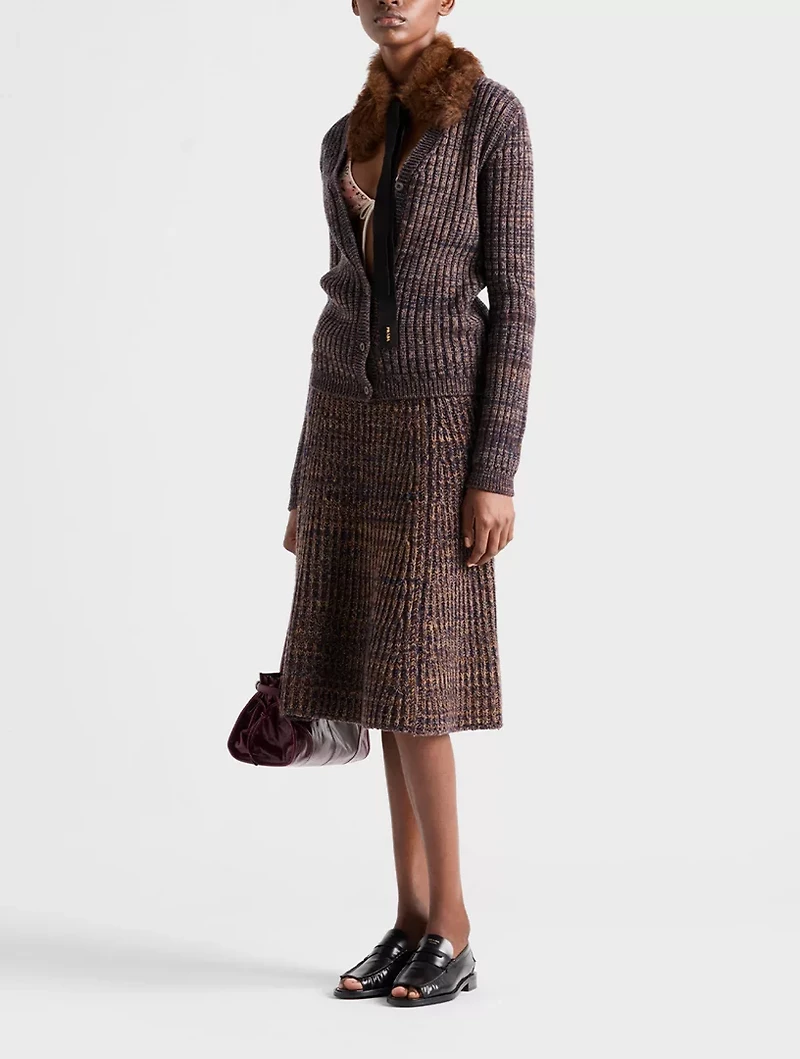 Wool And Cashmere Knit Skirt