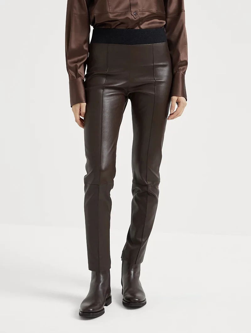 Stretch Nappa Leggings