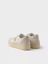 Downtown Bold Nylon And Suede Sneakers