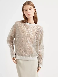 Dazzling Net Sweater
