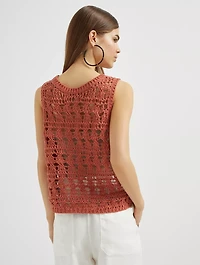 Textured Net Top