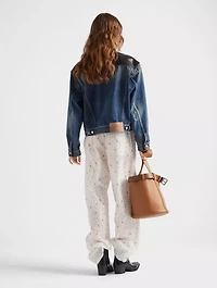 Denim And Leather Jacket