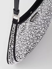 Prada Cleo Satin Bag With Crystals