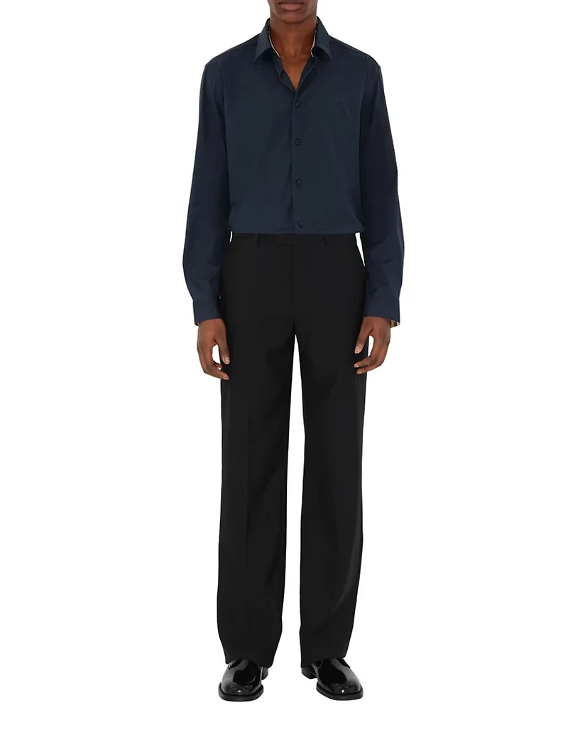 Slim Fit Stretch Cotton Shirt