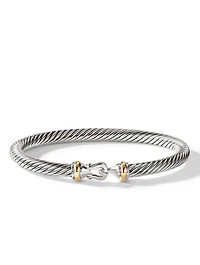 Buckle Bracelet Sterling Silver With 18k Yellow Gold