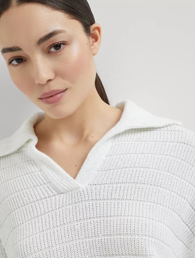 Cotton Knit Polo Shirt