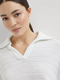 Cotton Knit Polo Shirt