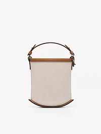 Pin Mini Bucket Canvas Calf Trim