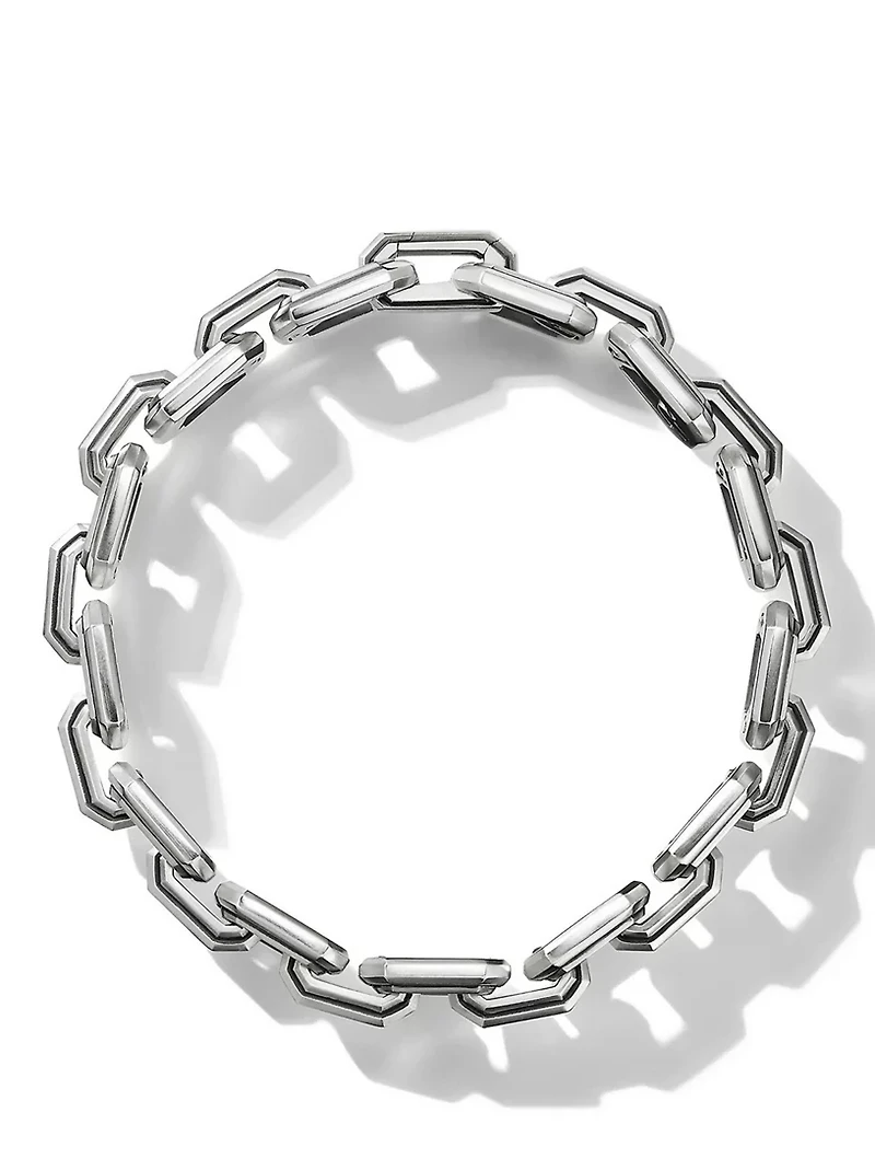 Deco Link Bracelet Sterling Silver