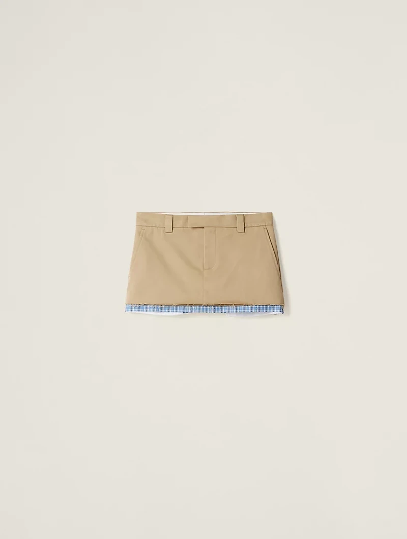 Chino Miniskirt