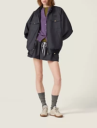 Bonded Kid Mohair And Jersey Blouson Jacket
