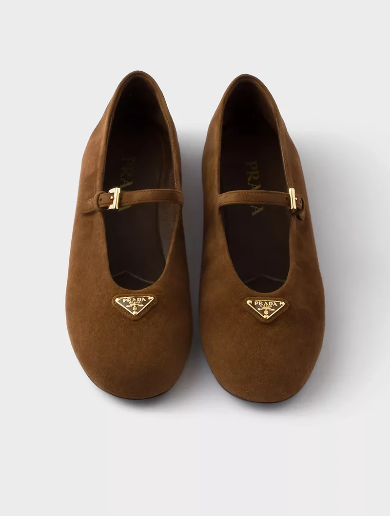 Suede Ballerinas