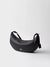 Prada Demi-lune Large Leather Shoulder Bag