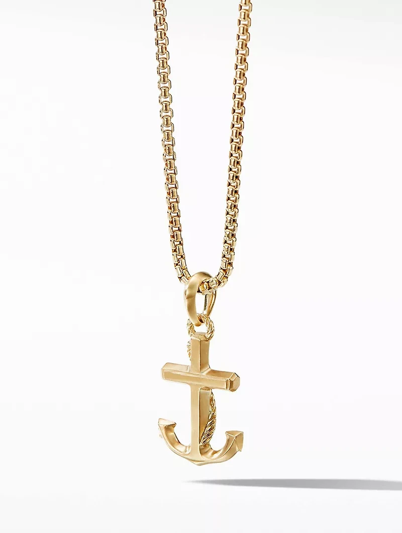 Maritime® Anchor Amulet In 18k Yellow Gold