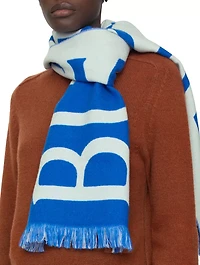 Logo Wool Scarf