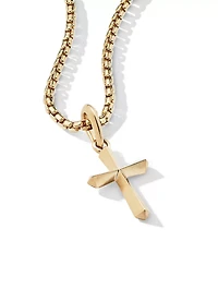 Roman Cross Amulet In 18k Yellow Gold