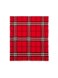 Check Wool Scarf