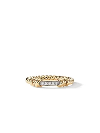 Petite Helena Wrap Ring 18k Yellow Gold With Pavé Diamonds