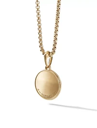 Maritime® Compass Amulet In 18k Yellow Gold With Center Diamond