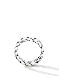 Chevron Band Ring Sterling Silver