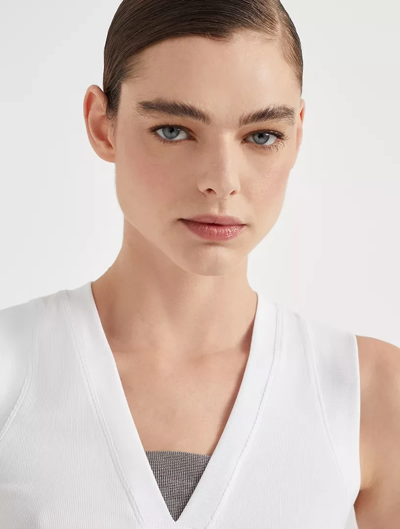 Ribbed Jersey Top