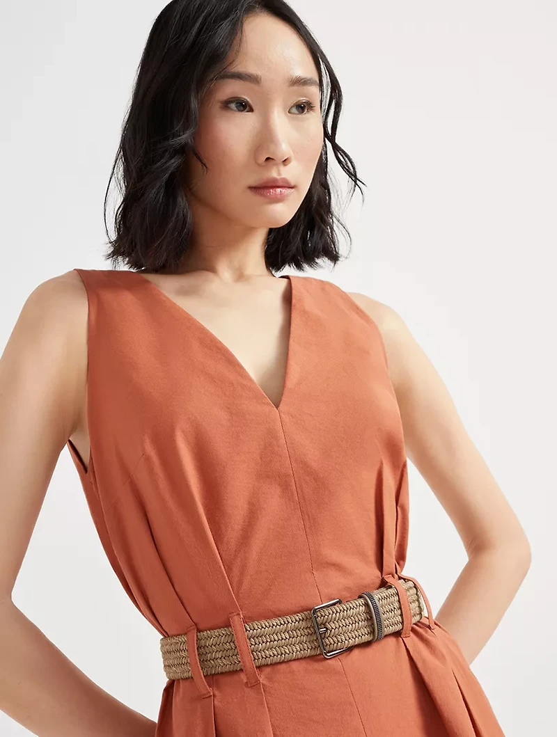 Twill Mini Dress