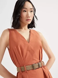 Twill Mini Dress