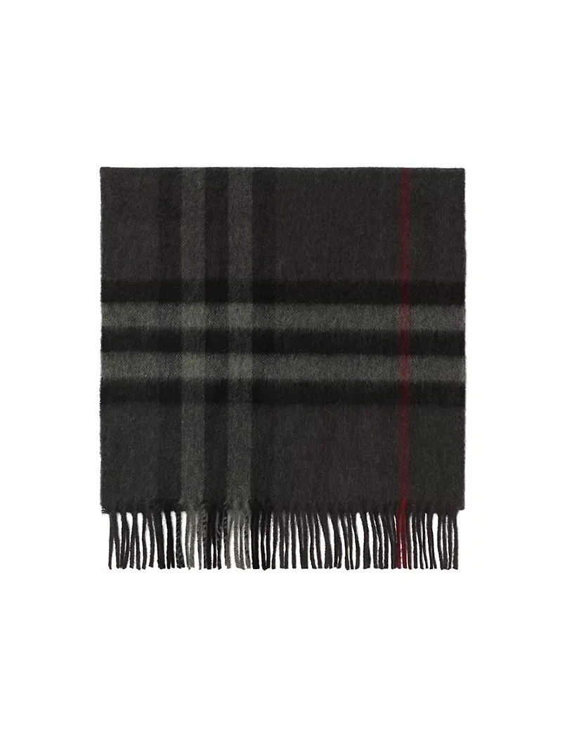 Check Cashmere Scarf